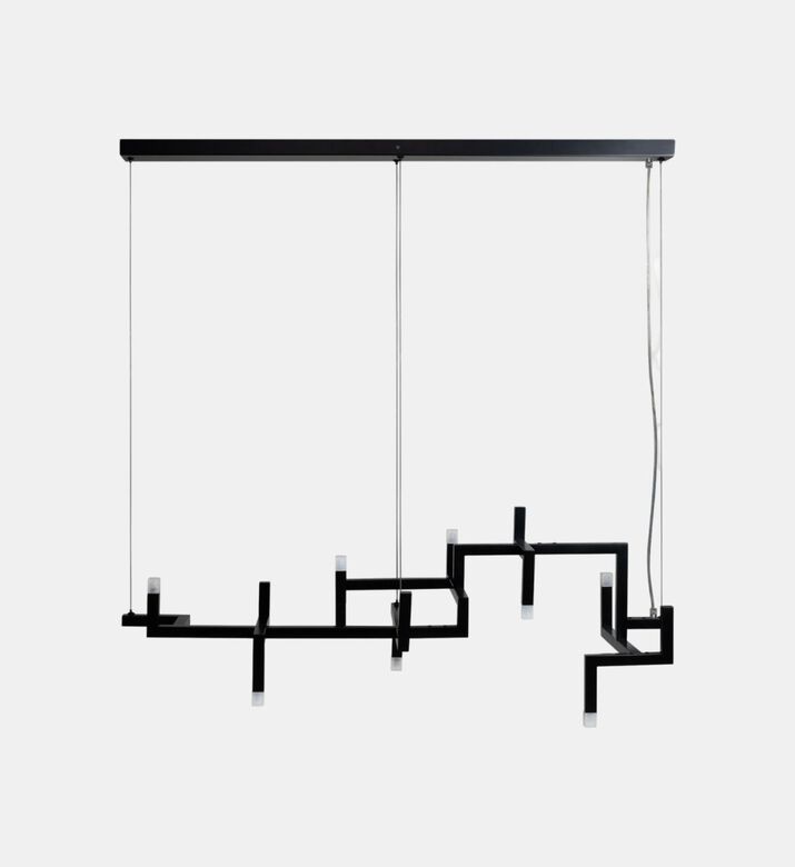 Elements Stainless Steel 8-bulbs Lamp