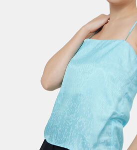 بلوزة جاكار بمربعات صغيرة