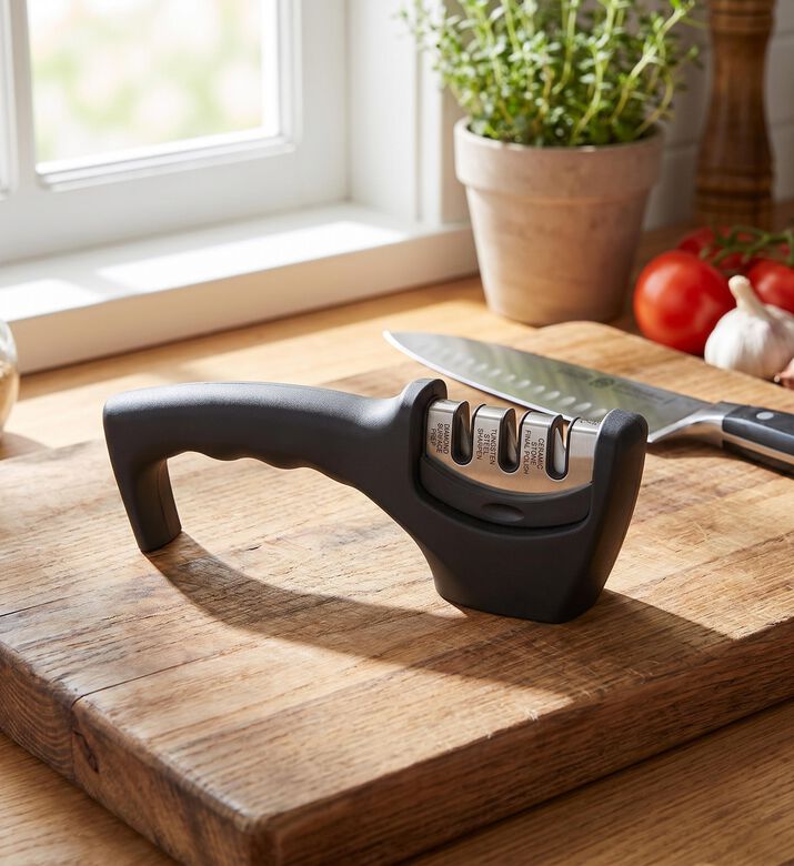 Richardson Stainless Steel 3-in-1 Knife Sharpener, Model View