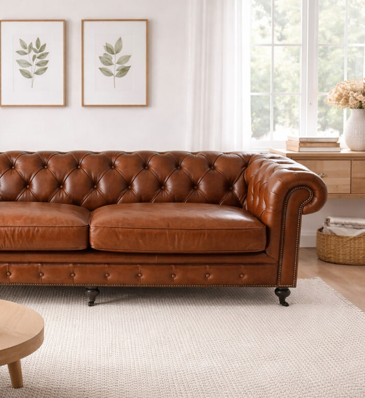 Home Deco and More Chesterfield Sheffield Sofa, Packshot View