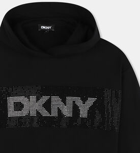 فستان قطن فرنسي تيري مزين بأحجار الراين