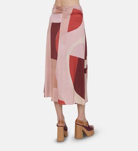 Mely Geometric-print Skirt