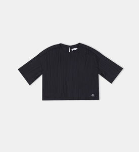 Pleated Detail Crop Top