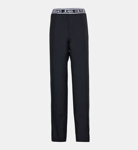 Logo-waistband Straight-leg Pants