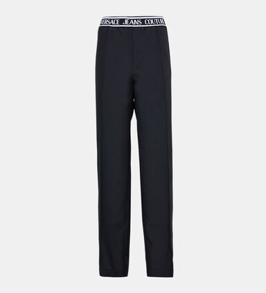 Logo-waistband Straight-leg Pants