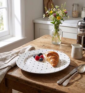 Miss Etoile Ceramic Dotted Plate, Model View
