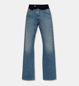 MM6 Button Closure Slip Pockets Denim Pants, Packshot View
