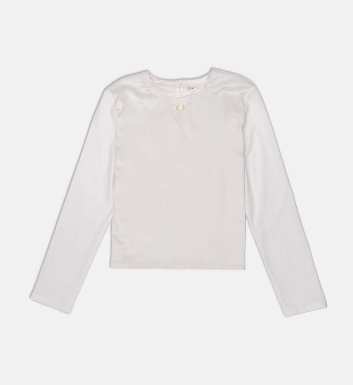 Knit Crewneck Long-sleeve Top