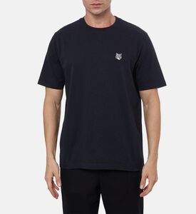 Maison Kitsune Casual Fox-embroidery T-shirt, Black, M, Model View