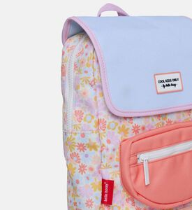 Hello Hossy Mini Retro Flowers Flap Pocket Backpack, 26x31x9-cm, Purple, Packshot View Hello Hossy Mini Retro Flowers Flap Pocket Backpack, 26x31x9-cm, Purple, Packshot View