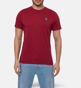 Hackett London Heritage Logo-embroidery Short-sleeve T-shirt, Red, L, Model View