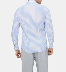 قميص بوبلين قطني مخطط