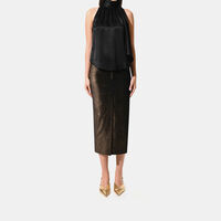 Silk Scarf Neck Blouse