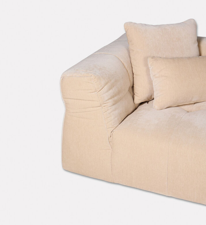 Home Deco and More Casual Wide Track Arms Sofa, Beige, Packshot View