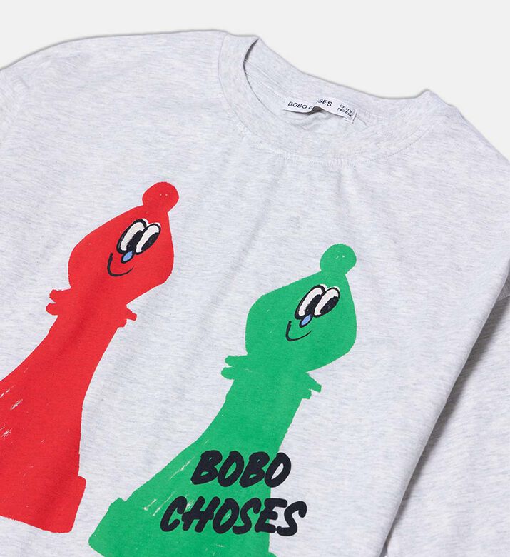 Bobo Choses Chess Piece-print Long-sleeve T-shirt, Packshot View
