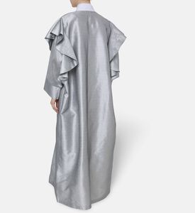 BARG Monochrome Scarf Open-front Abaya, Model View