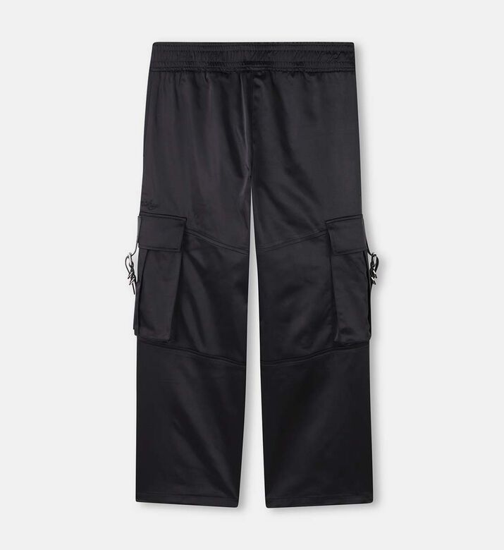 Flap Pocket Satin Trousers