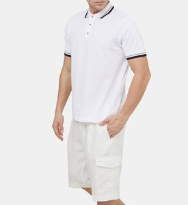 قميص بولو قطني ثلاثي الأزرار