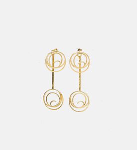 Spiral Gold-plated Earrings