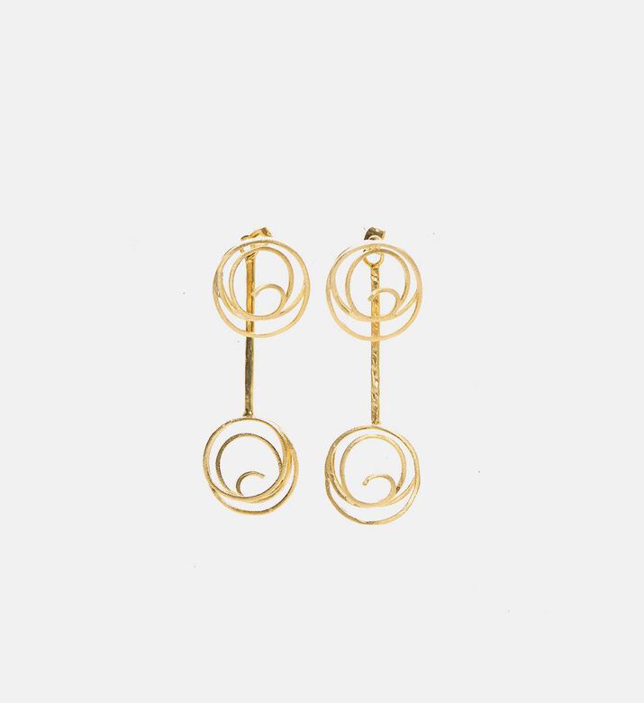 Spiral Gold-plated Earrings
