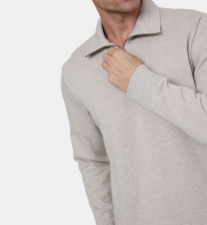 Half-zip Closure Sweatshirt