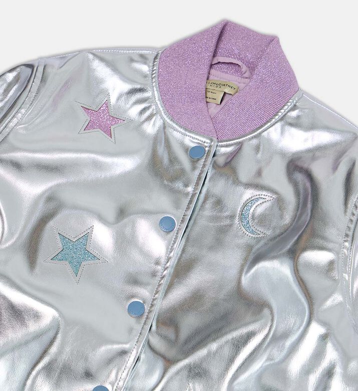 Stars-embroidery Long-sleeve Jacket
