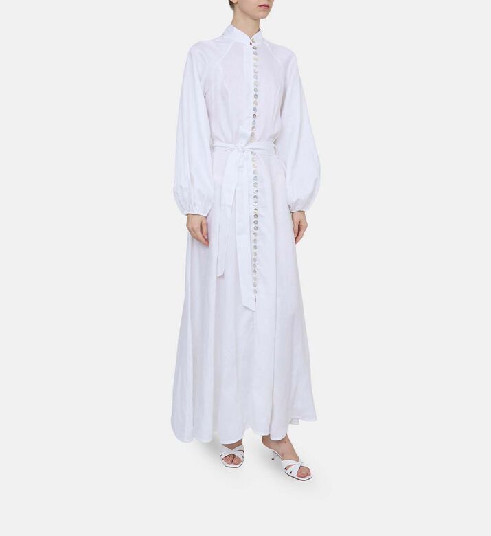 Classic Button Down Flared Dress