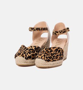 Animal Print Wedge Sandals