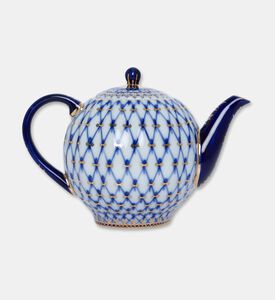 Imperial Porcelain Tulip Cobalt Net Teapot, Packshot View