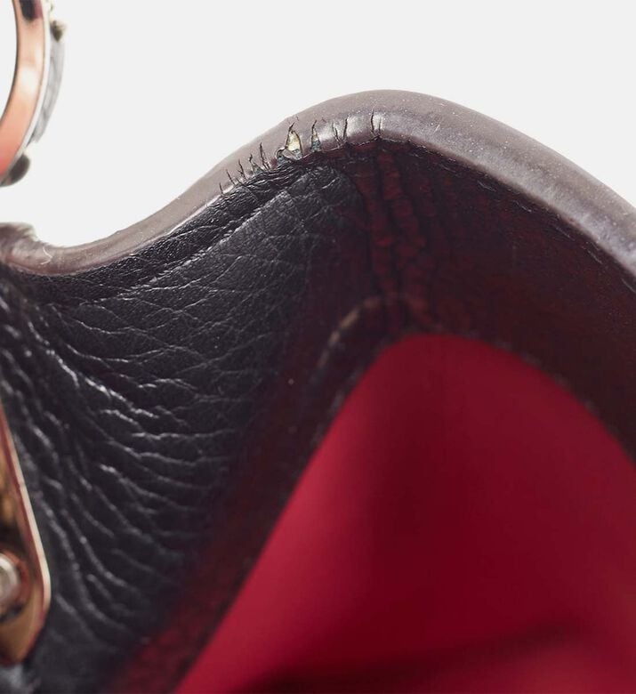 Louis Vuitton Taurillon Leather Python Capucines Bag Preowned Louis Vuitton Taurillon Leather Python Capucines Bag Preowned