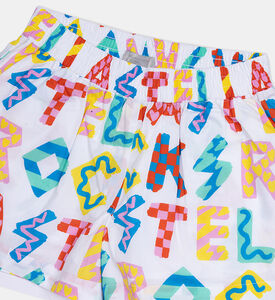 Cotton Alphabets Print Short