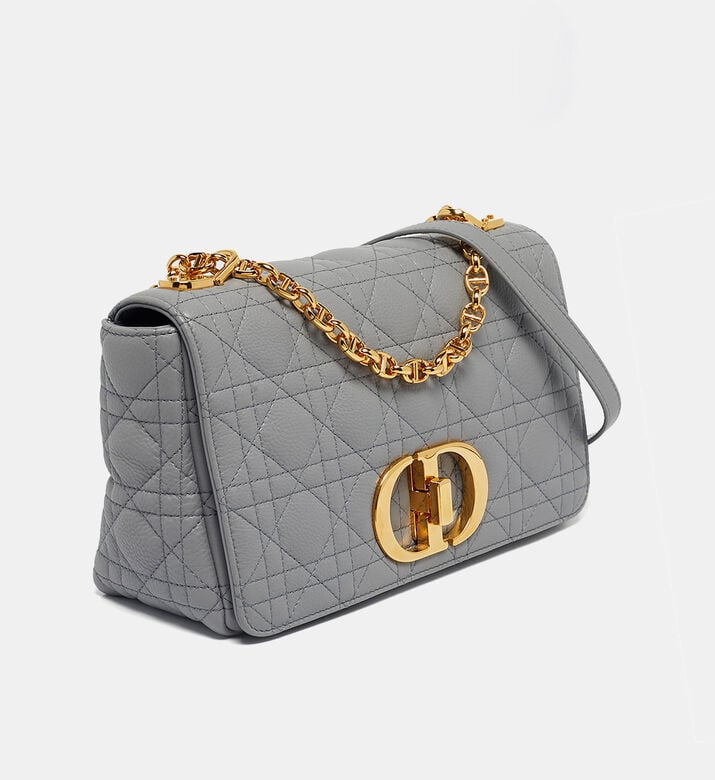 Dior Preowneddior Grey Medium Caro Shoulder Bag, Packshot View