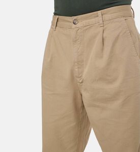 Les Deux Romeo Pleated Chino Pants, Cream, 36-32, Model View