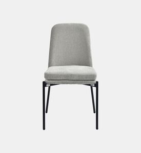 Home Deco and More Sky Plywood Steel Dining Chair, Grey, Packshot View