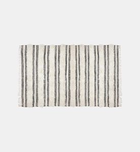 سجادة لون أسود وأبيض 120x180 سم