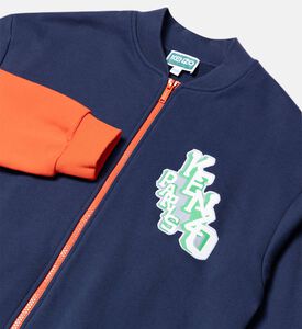 Cotton French Terry Track Cardigan