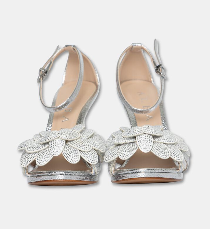 Albano Shoes Snake Strass, Silver, Eu-41, Packshot View