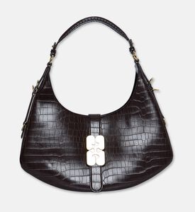 Ganni Kat Croco-embossed Small Bag, Packshot View