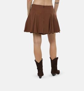 Marni Pleated Flared Mini Skirt, Model View