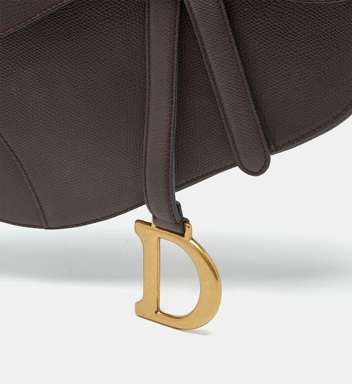 Dior Preowned Dior Burgundy Oblique Saddle Bag, Packshot View