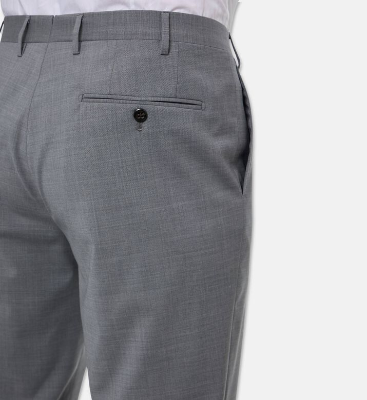 Corneliani Performance Wool Trousers, Grey, 56, Model View