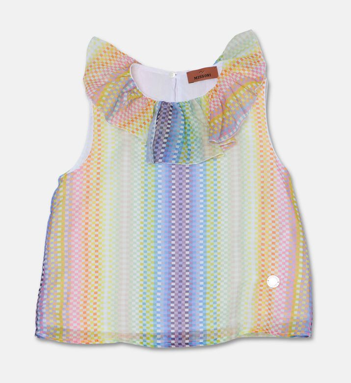 Rainbow Gingham Tank Top