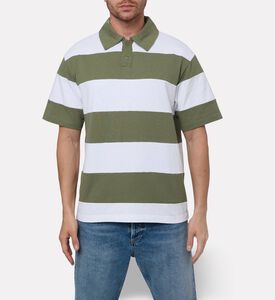 Axel Arigato Two-tone Striped Polo Shirt, Model View