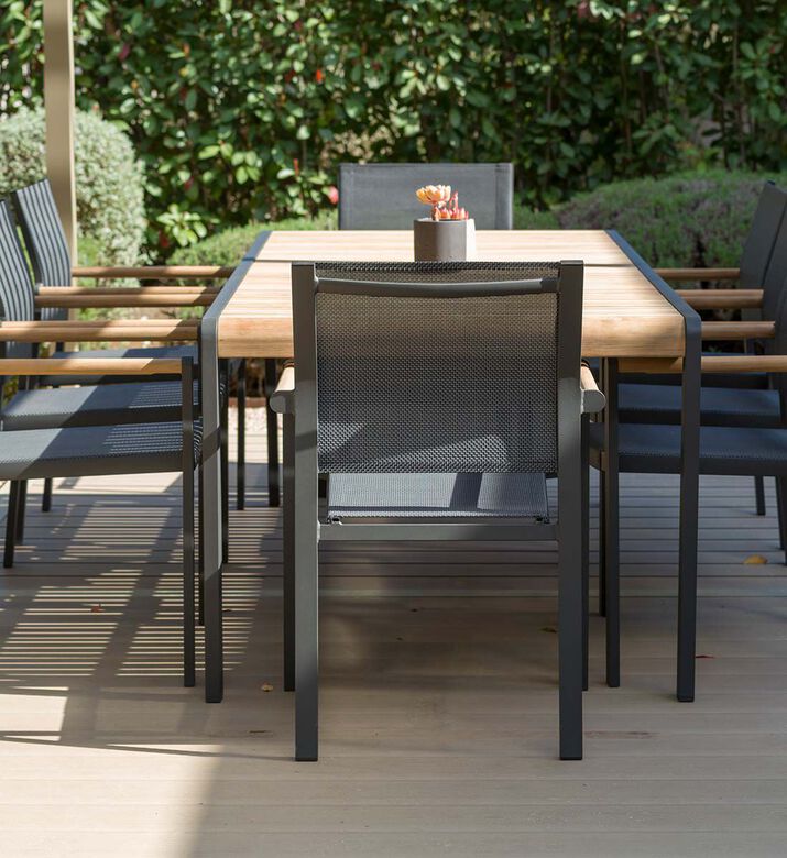 Lifestyle Garden Amber Dinning Table With 8-chairs, Packshot View