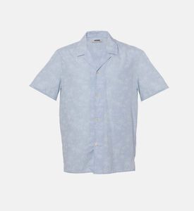 Bijan Embroidered Short-sleeved Shirt