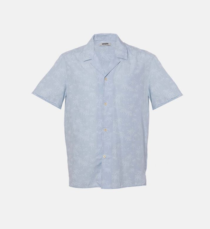 Bijan Embroidered Short-sleeved Shirt