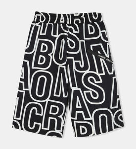 All-over Letter Print Shorts