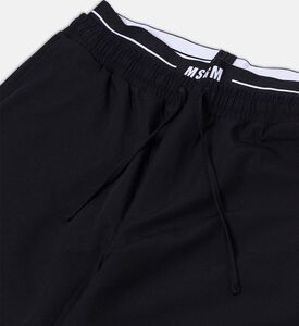 بنطال واسع بخصر مطاطي