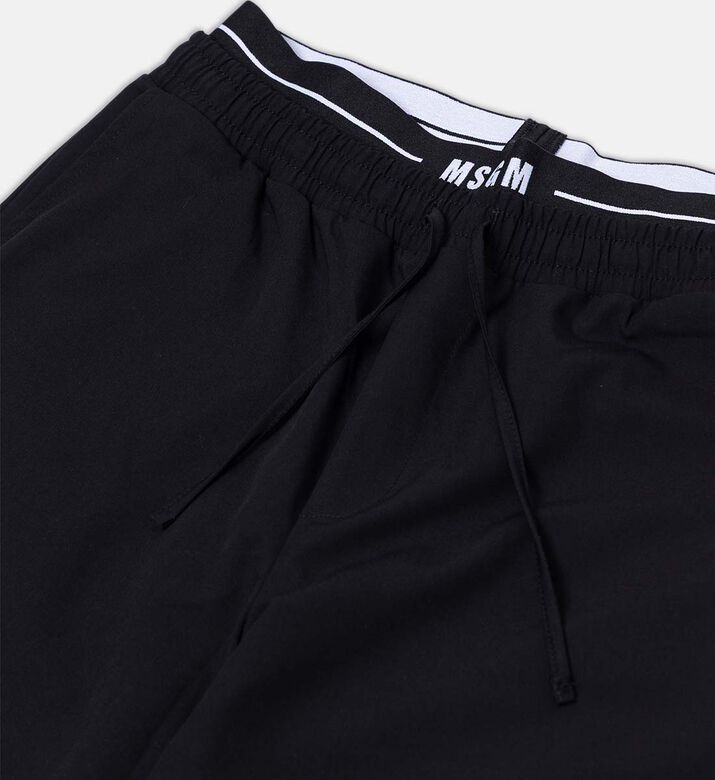 Elastic Waistband Wide-leg Pants