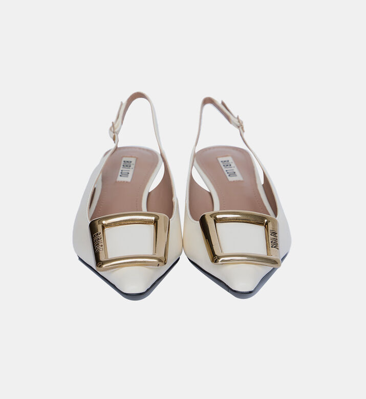 Low Heel Slingback Pumps